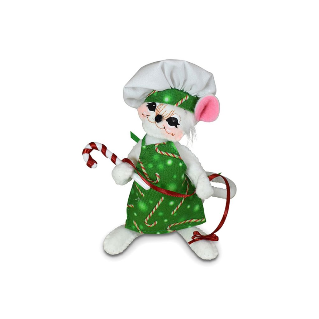 Annalee Candy Cane Stripes Chef Mouse