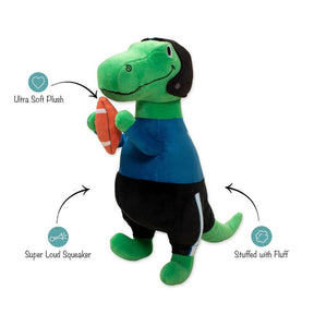 Petshop by Fringe Studio - Hustle, Hit, Never Quit Dino Plush Dog Toy