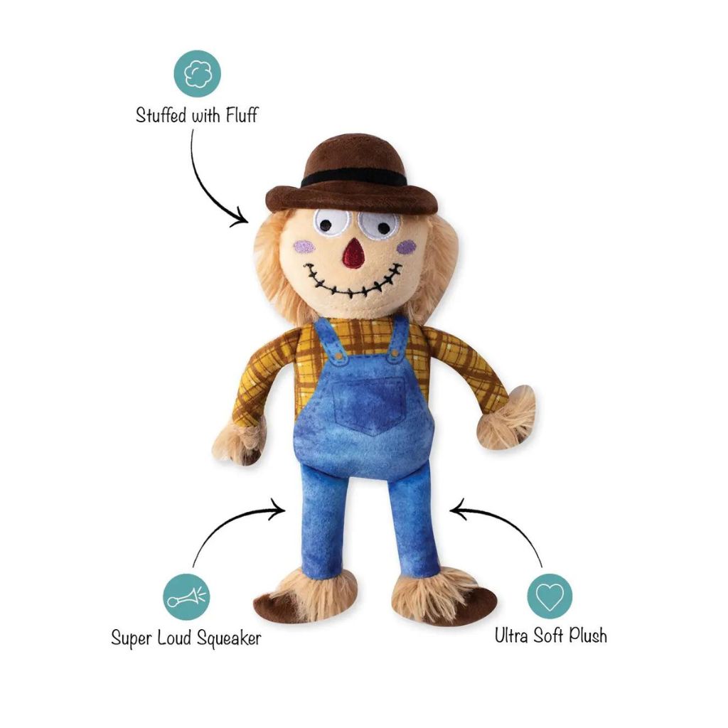 Petshop by Fringe Studio - On My Last Straw Scarecrow Plush Dog Toy