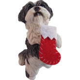 Ornament Shih Tzu Silver/White