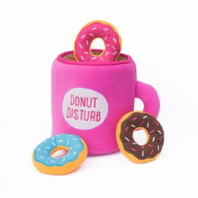 ZippyPaws - Burrow Coffee Cup With 3 Iced Donuts W/ Sprinkles Toys