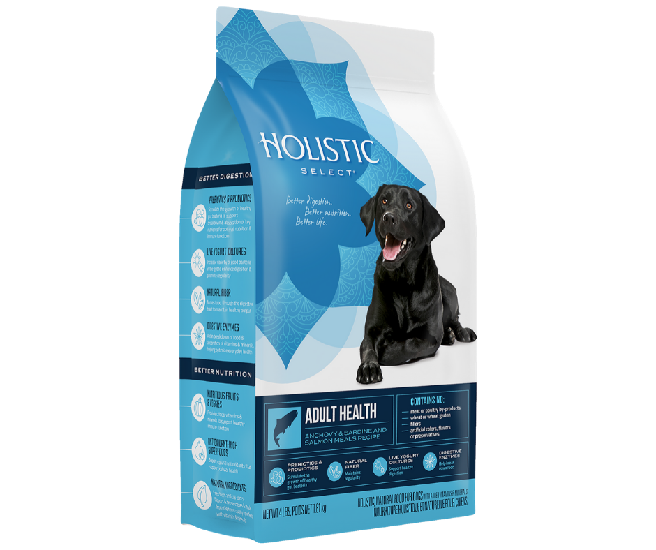 Holistic Select - All Breeds, Adult Dog Anchovy & Sardine And Salmon Meal Recipe Dry Dog Food-Southern Agriculture