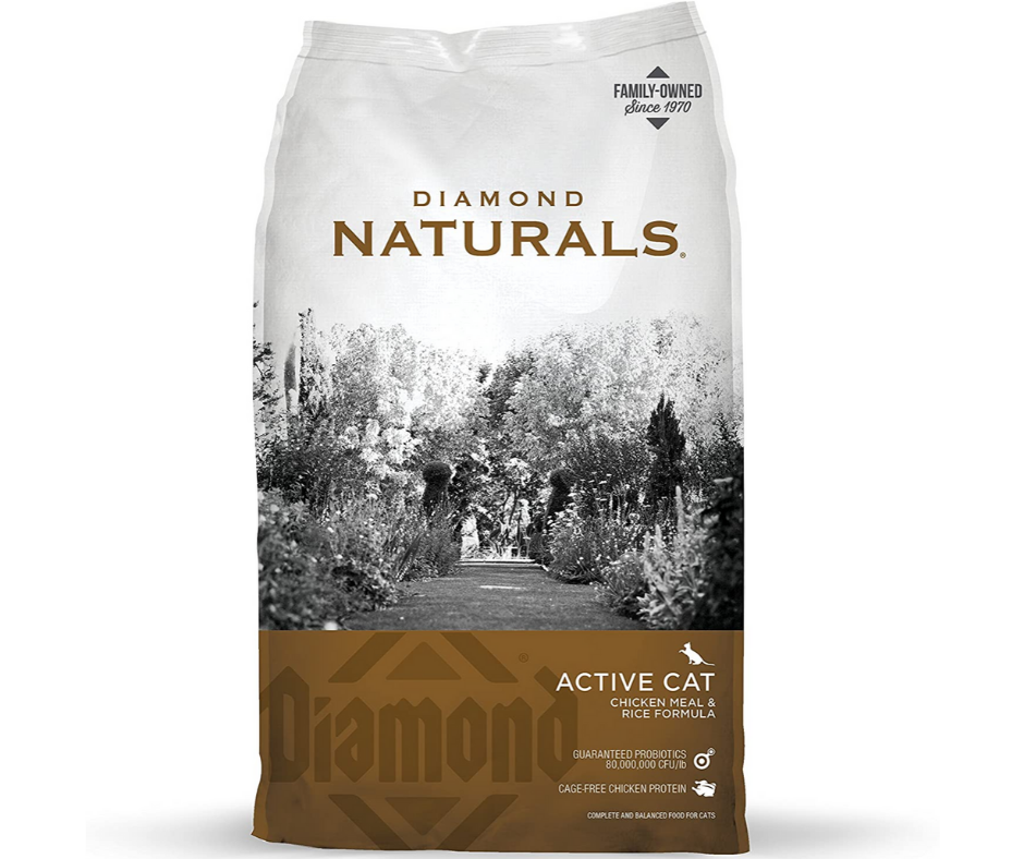 Diamond Naturals - Active Cats, All Life Stages Chicken Meal and Rice Formula Dry Cat Food-Southern Agriculture