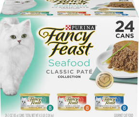 Purina Fancy Feast - All Breeds, Adult Cat Classic Paté Seafood Feast, Variety Pack Canned Cat Food-Southern Agriculture