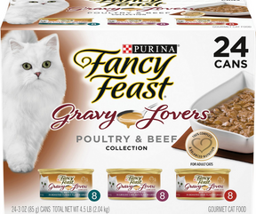 Purina Fancy Feast, Gravy Lovers - All Breeds, Adult Cat Poultry & Beef Variety Pack Canned Cat Food-Southern Agriculture