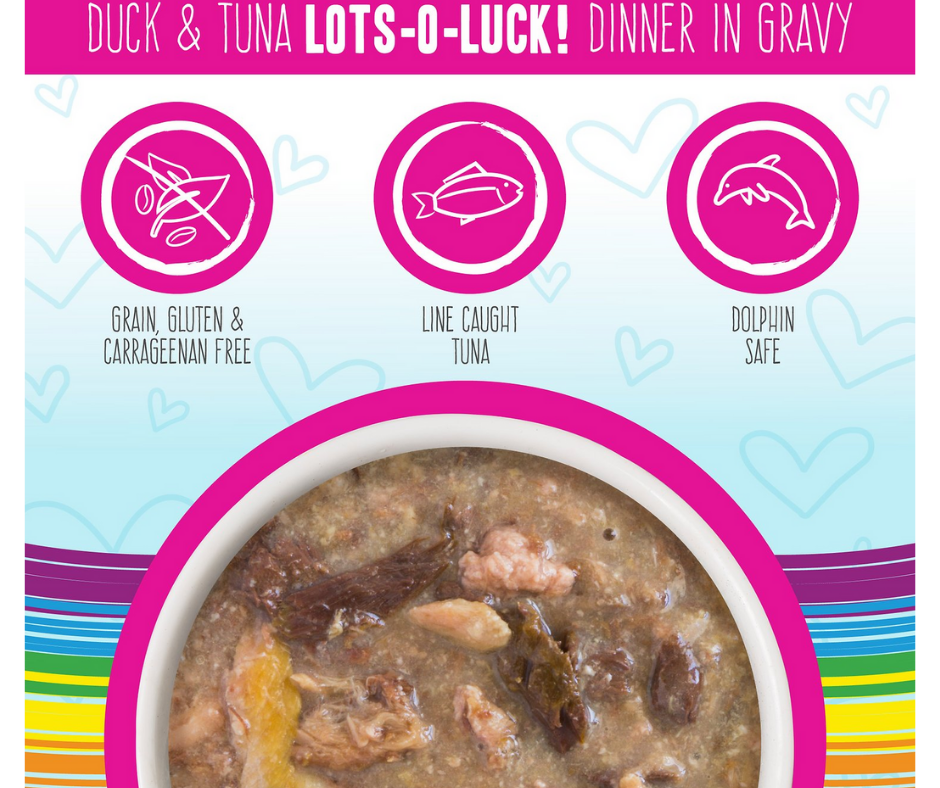 Weruva BFF, OMG Lots-O-Luck! - All Breeds, Adult Cat Grain-Free Duck & Tuna Dinner in Gravy Canned Cat Food-Southern Agriculture