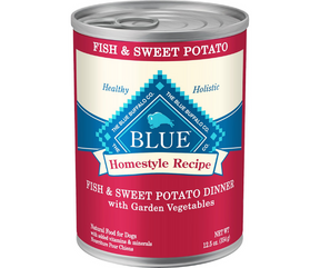 Blue Buffalo, Homestyle Recipe - All Breeds, Adult Dog Fish & Sweet Potato Dinner with Garden Vegetables Canned Dog Food-Southern Agriculture