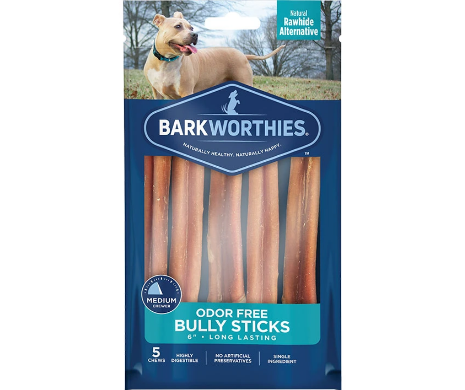 Barkworthies - Odor Free Bully Sticks Dog Treat Packs-Southern Agriculture