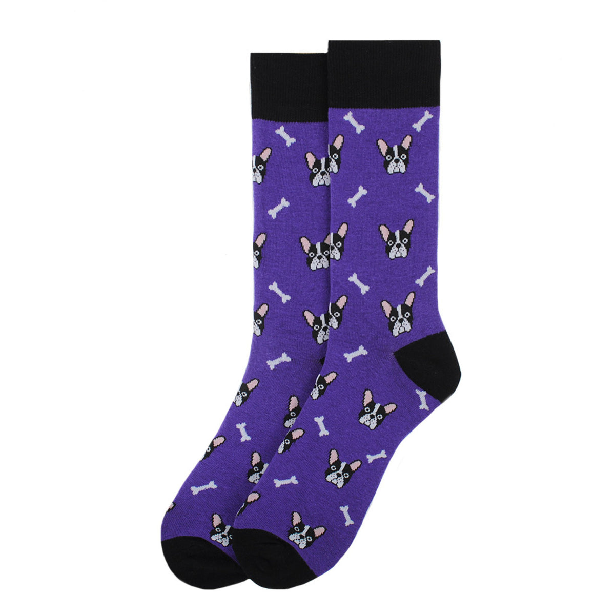 Selini NewYork - Women's Socks French Bulldog & Bones