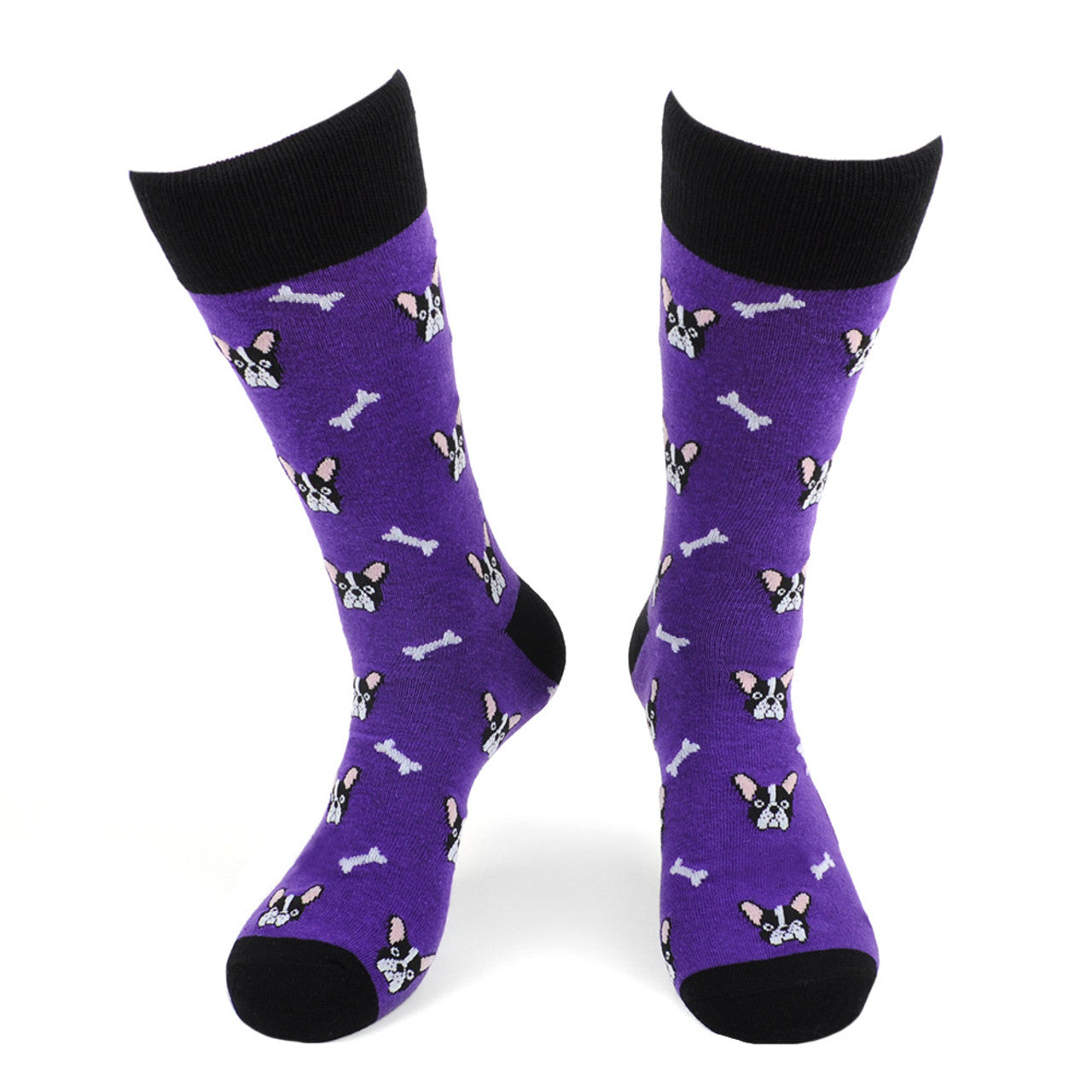 Selini NewYork - Women's Socks French Bulldog & Bones