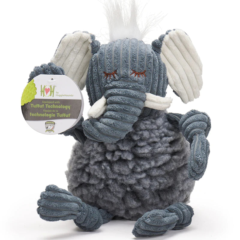 FlufferKnottie Ellamae The Elephant - Cord & HuggleFleece