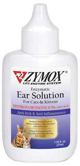 Pet Kings -  Zymox Enzymatic Ear Solutions for Cats with 0.5% Hydrocortisone