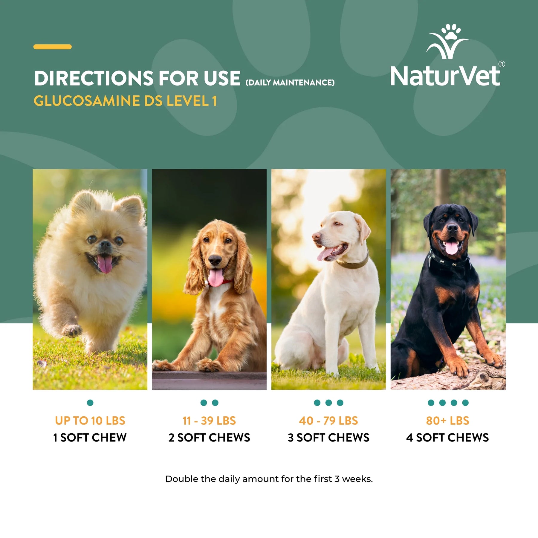 Glucosamine DS Plus Level 1	Soft Chews by NaturVet