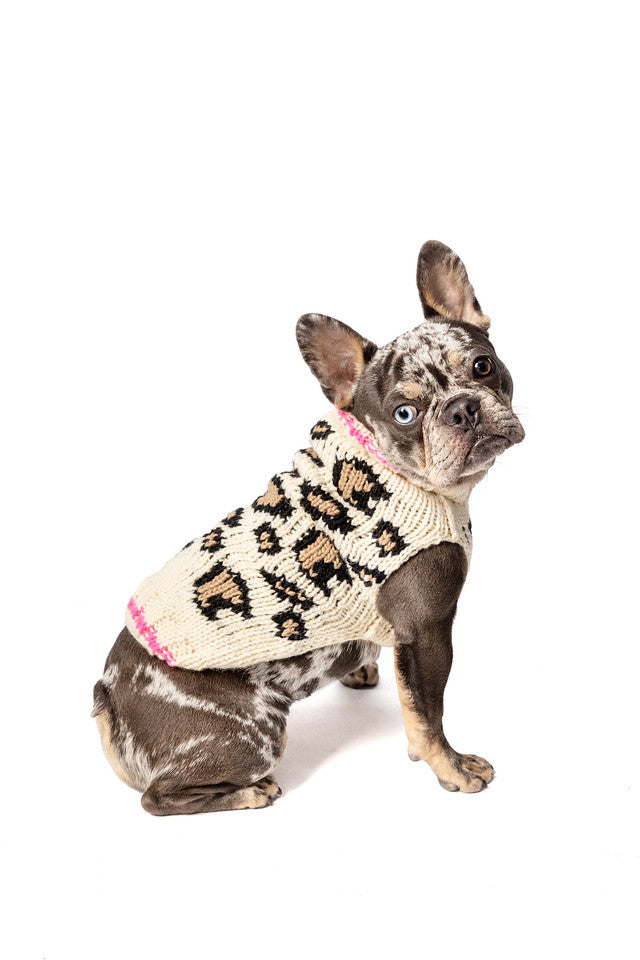 Dog Sweater Leopard