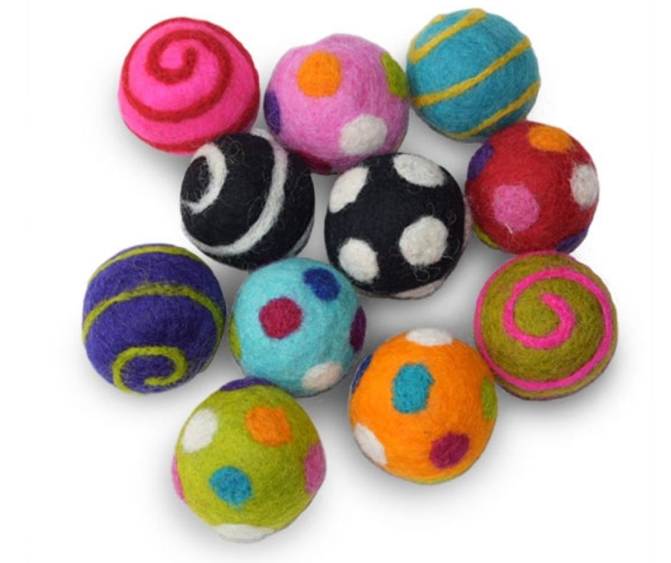 Dharma Dog Karma Cat - 1.5″ Balls Pack of 2 Cat Toys-Southern Agriculture