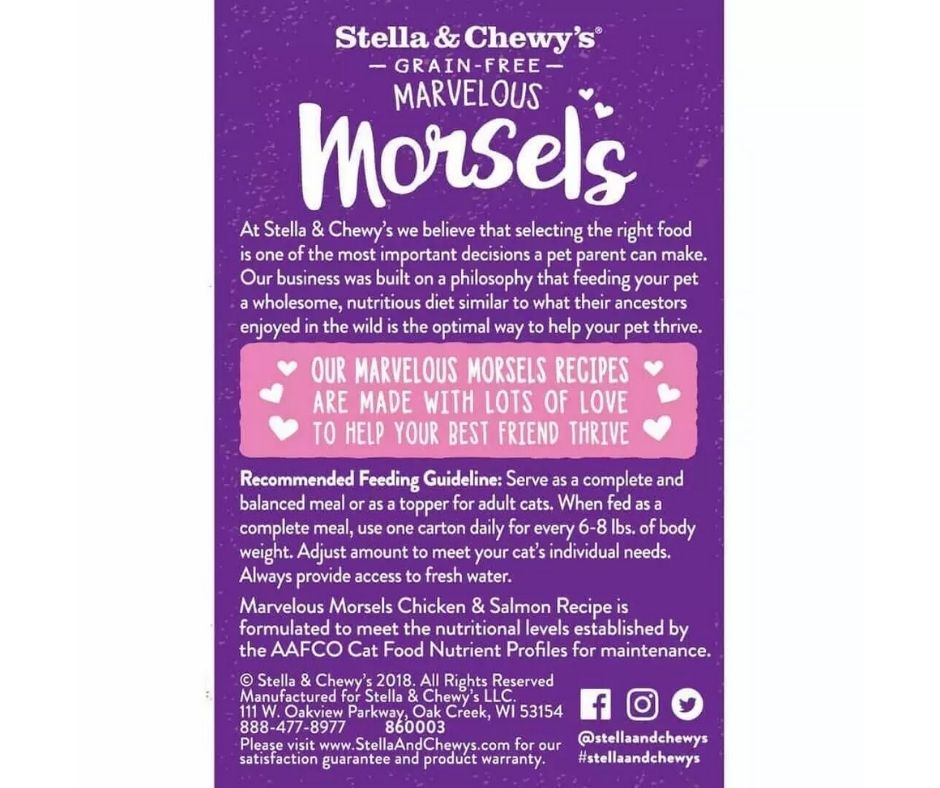 Stella & Chewy's - Chicken and Salmon Medley Morsels. Cat Food.-Southern Agriculture