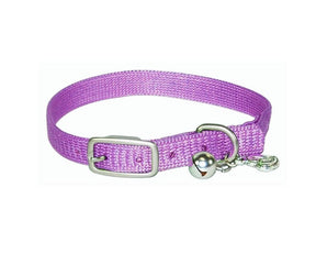 Hamilton Cat Collar Nylon Safety with Heart Charm and Bell 3/8" x 12"-Southern Agriculture