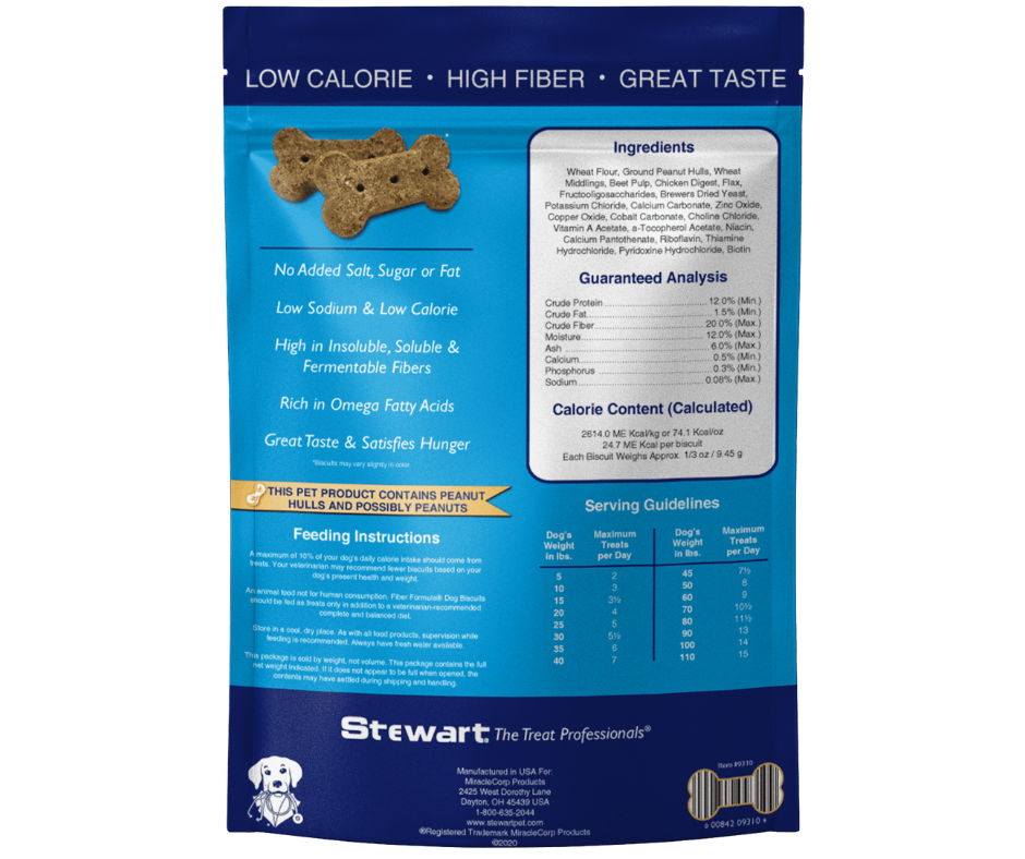 Stewart - Fiber Formula Buscuits. Dog Treats.-Southern Agriculture