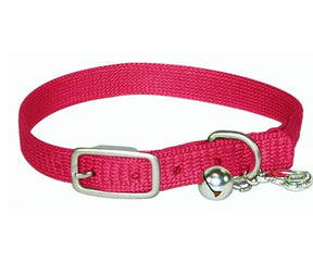 Hamilton Cat Collar Nylon Safety with Heart Charm and Bell 3/8" x 12"-Southern Agriculture