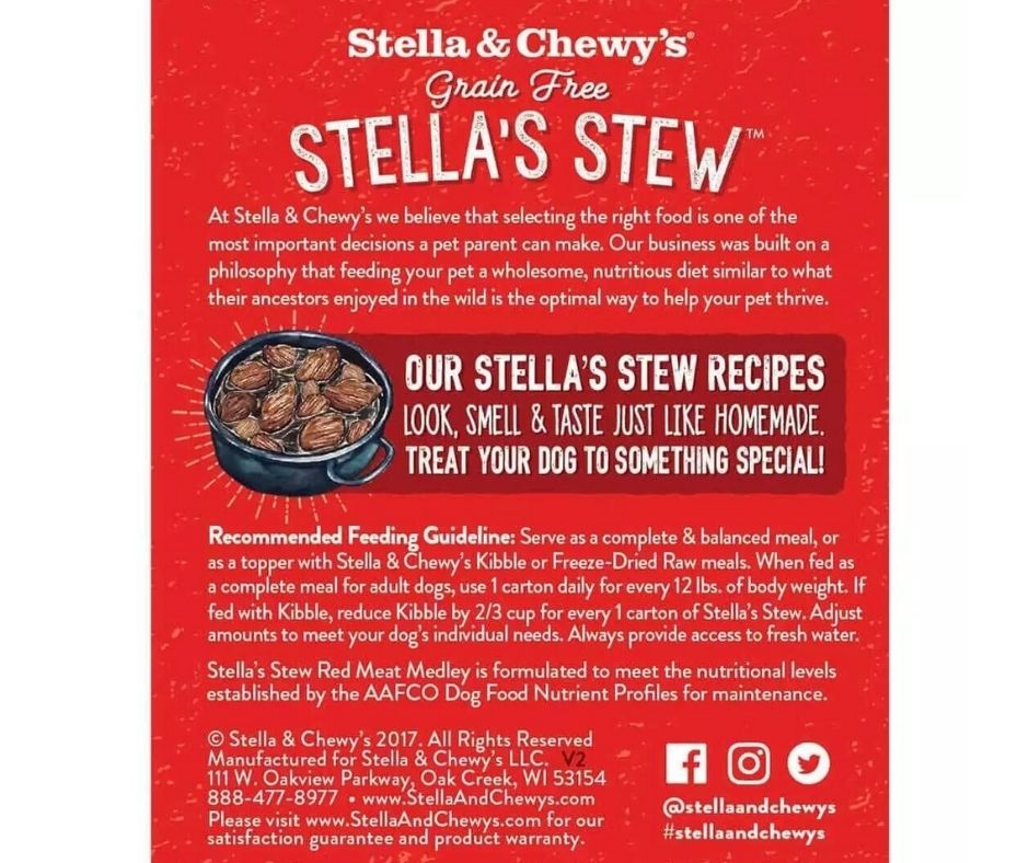 Stella & Chewy's - Stella's Stew Red Meat Medley Stew-Southern Agriculture