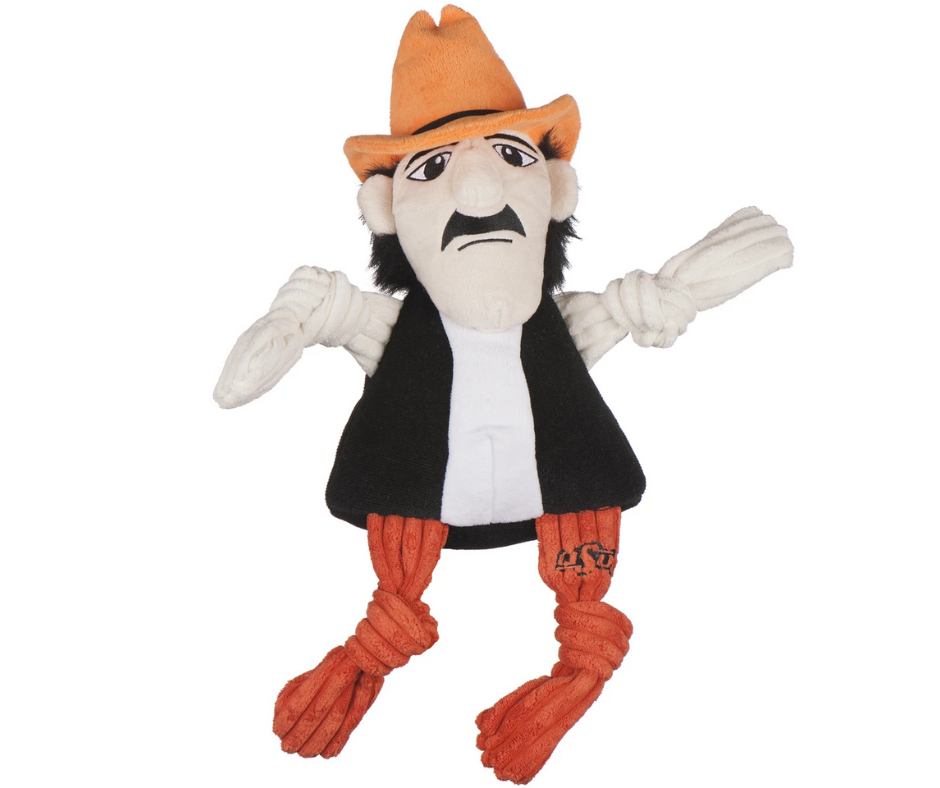 Huggle Hounds - Oklahoma State University Pistol Pete Knottie. Dog Toy.-Southern Agriculture