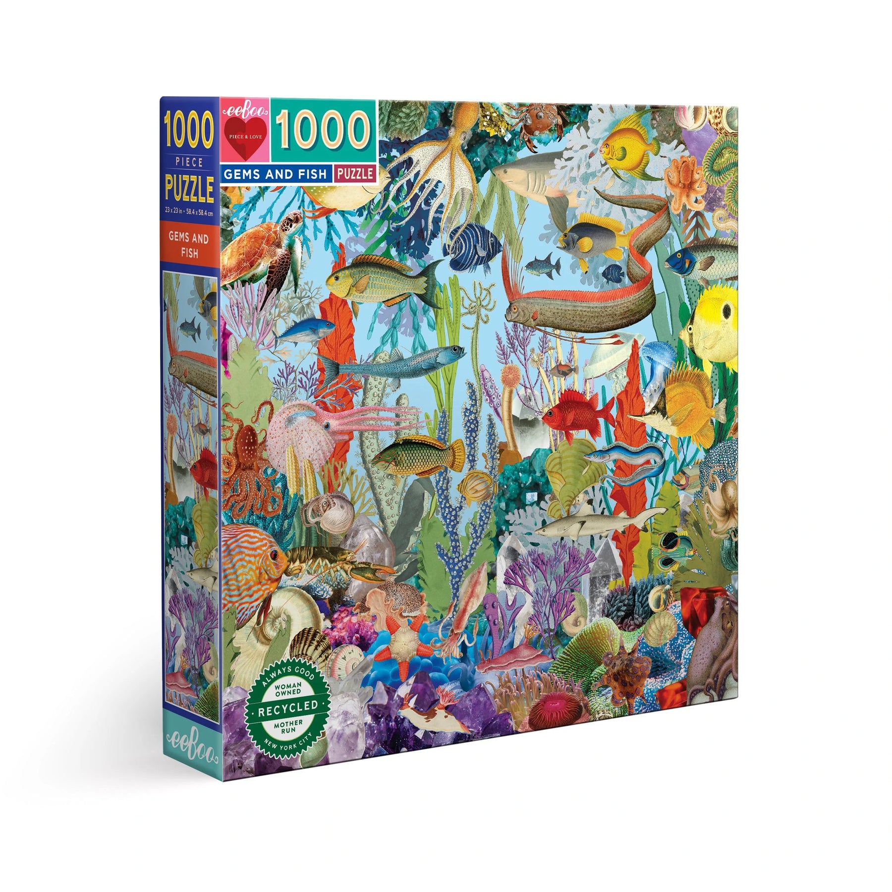 Gems and Fish 1000 Piece Puzzle