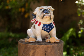 Cookie Jar Bulldog Stars & Stripes Forever