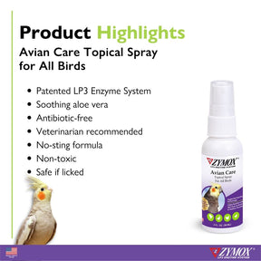 Pet Kings - Zymox Avian Care Topical Spray For All Birds