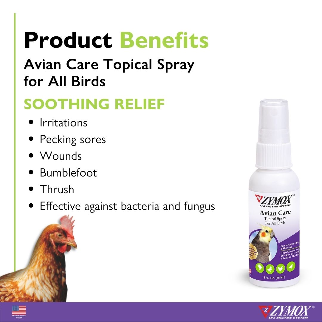 Pet Kings - Zymox Avian Care Topical Spray For All Birds