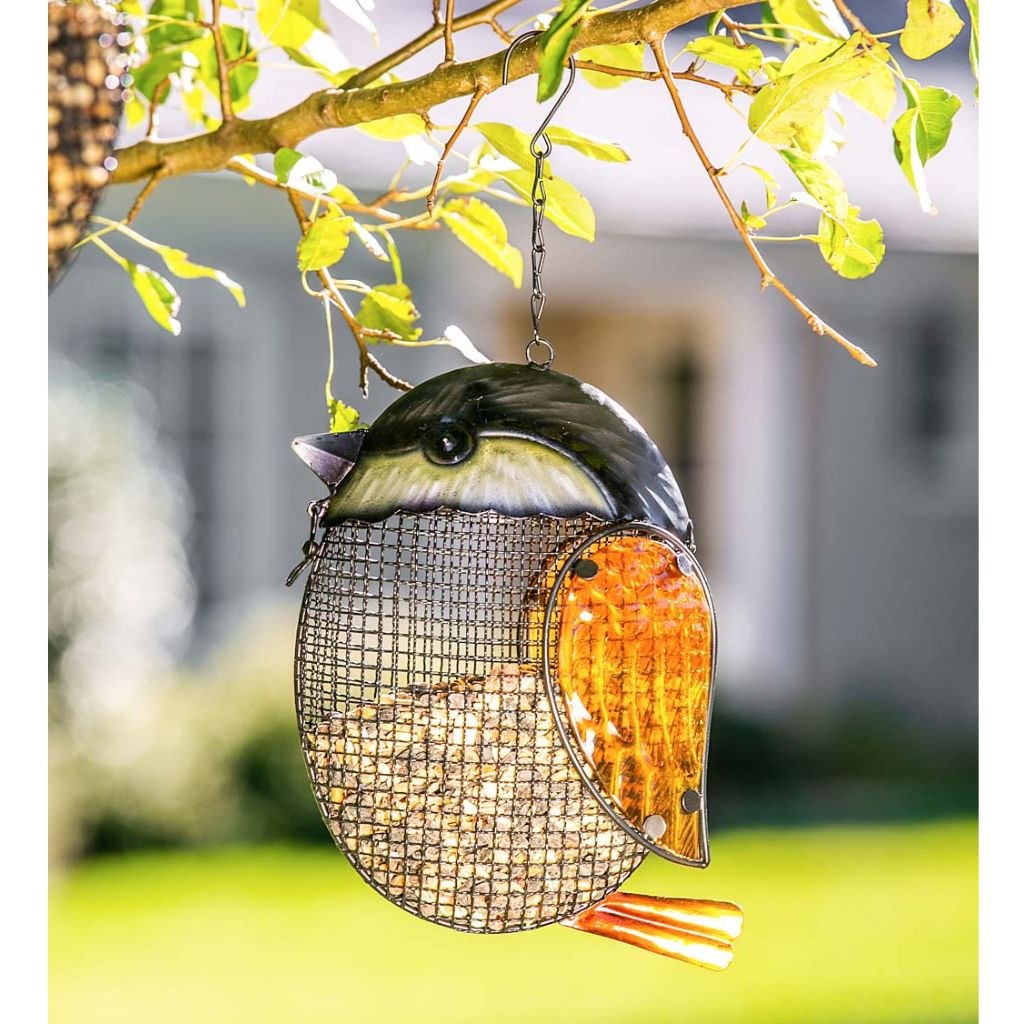 Mesh Hanging Bird Feeder Chickadee