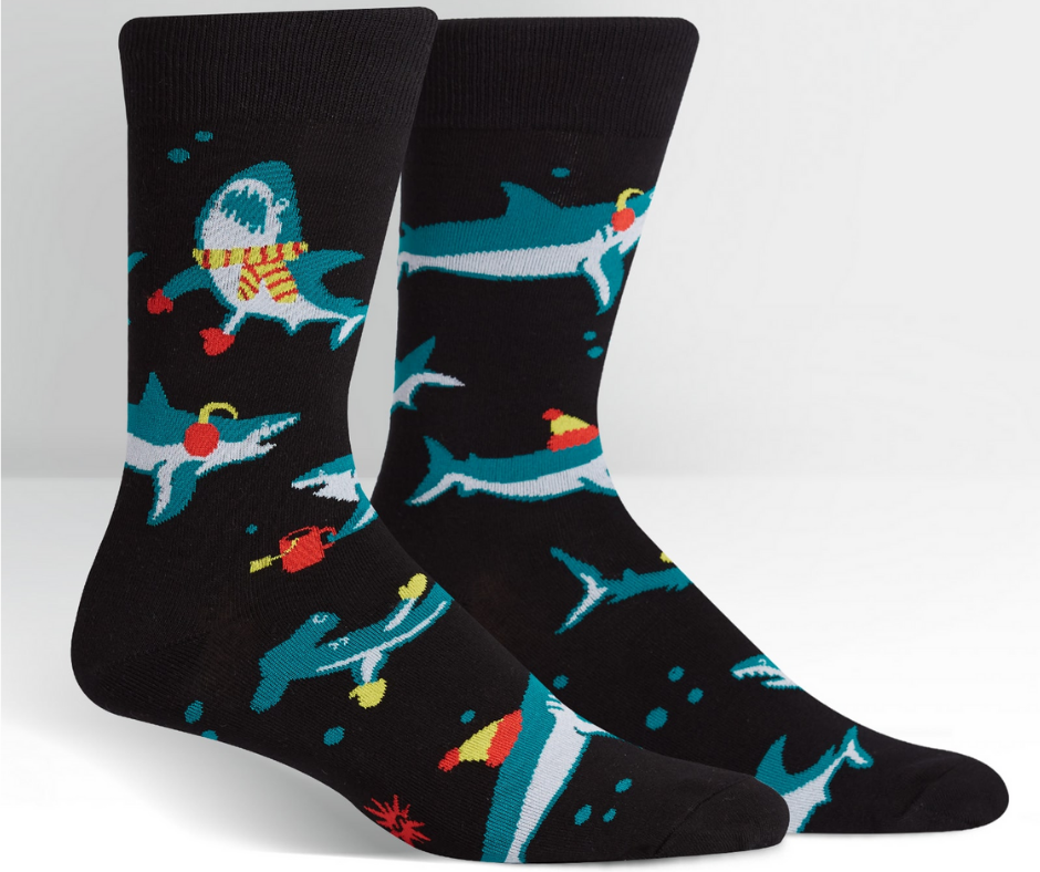 Men's Crew Socks Fighting The Cold (Shark)-Southern Agriculture