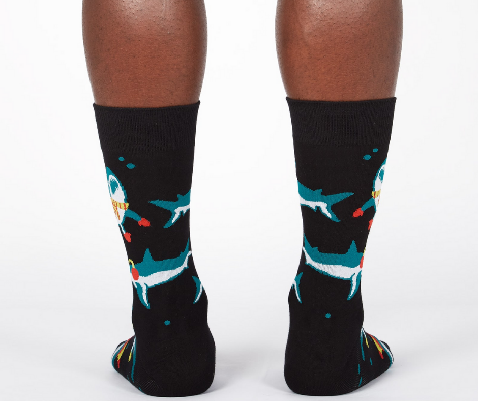 Men's Crew Socks Fighting The Cold (Shark)-Southern Agriculture