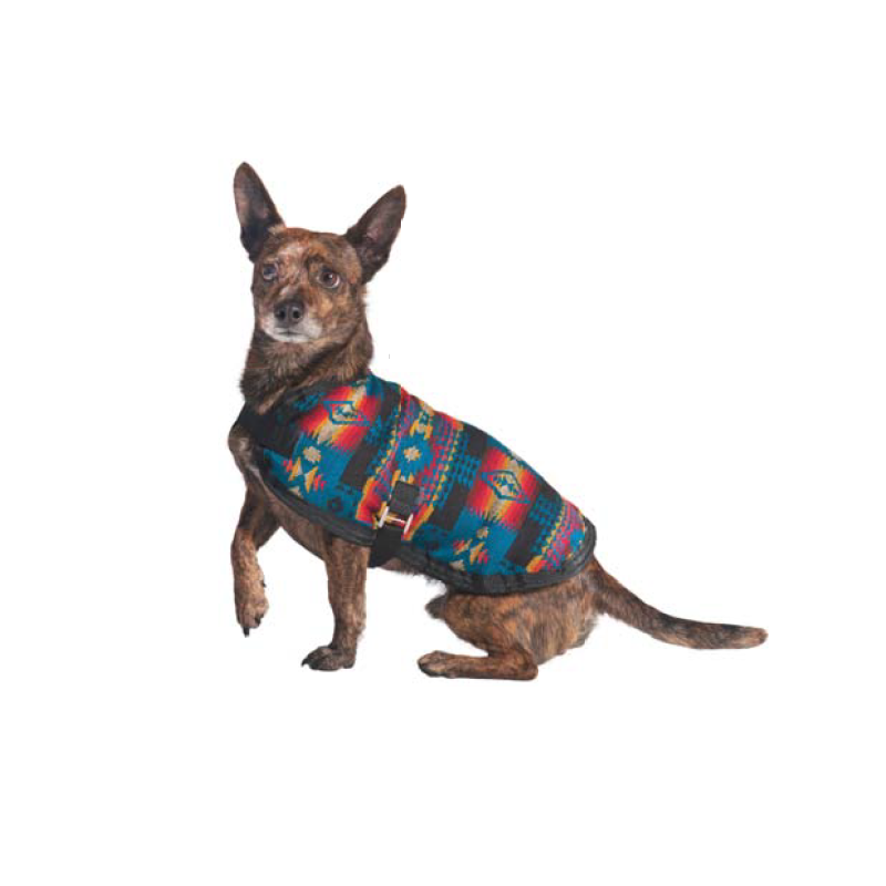 Dog Blanket Coat Southwest Turquoise