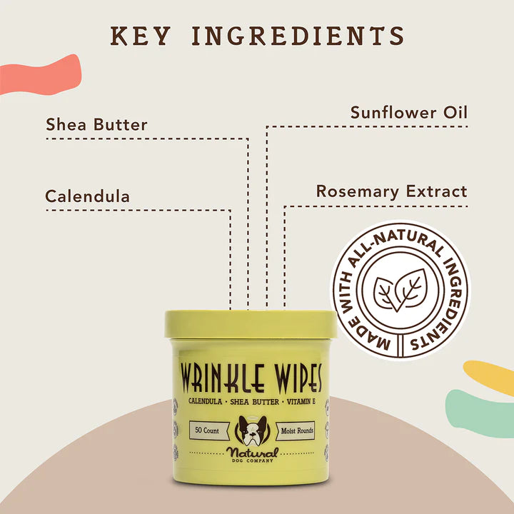 Natural Dog Company - Wrinkle Wipes Jar