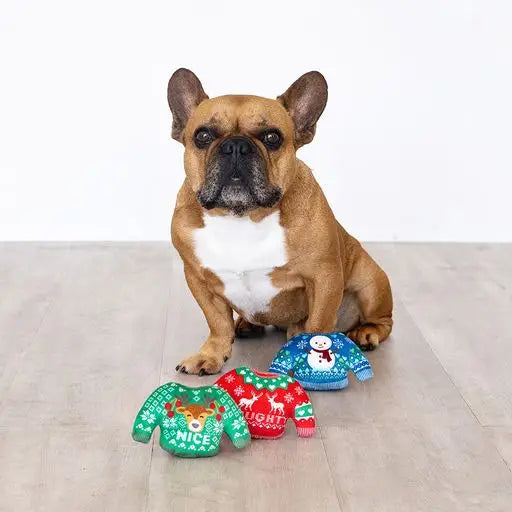 Petshop by Fringe Studio - Dog Toy The Snuggle Is Real 3 Christmas Sweaters