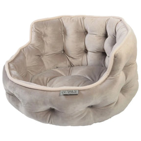 Precious Tails - Cuddler Round Tufted Velvet Pet Bed