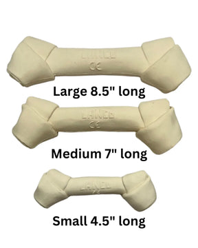 Lanco - Dog Toy Bone Squeaky 100% Natural Rubber