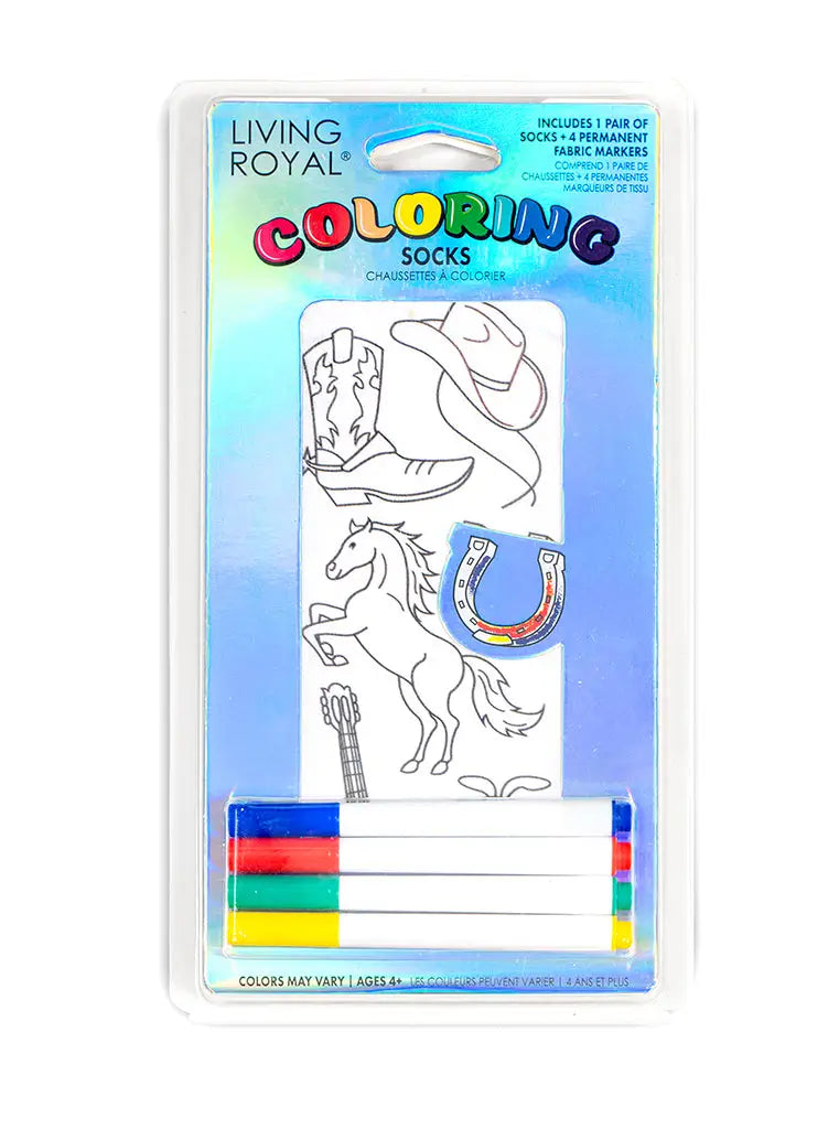 Living Royal - Coloring Socks Cowboy