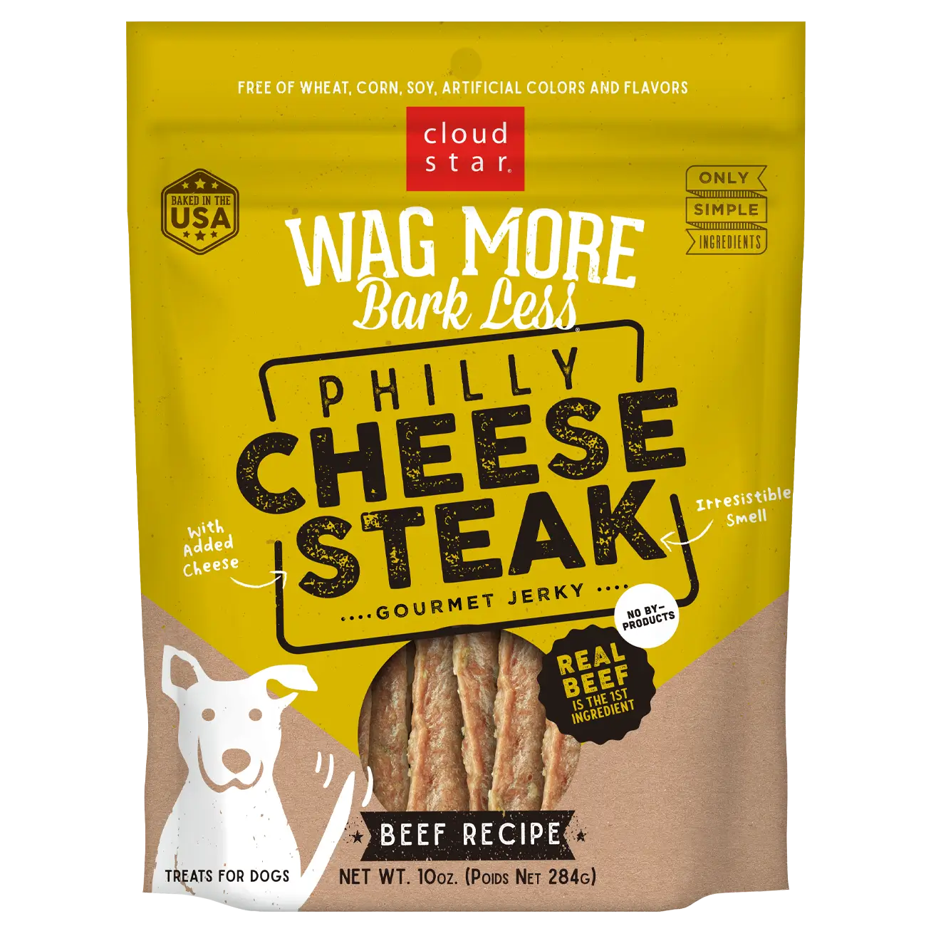 Cloud Star - Wag More Bark Less Jerky Philly Cheesesteak Beef