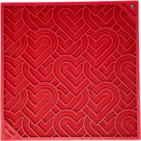 Enrichment Dog Lick Mat - "Love" Heart Design