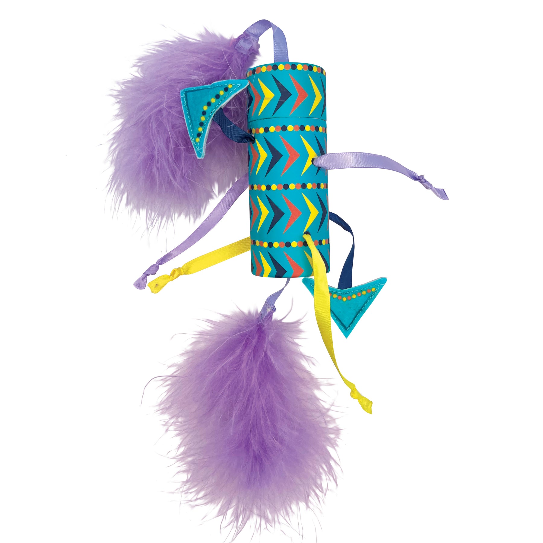 Vibez Bat-A-Bout Roller With Feathers & Ribbons