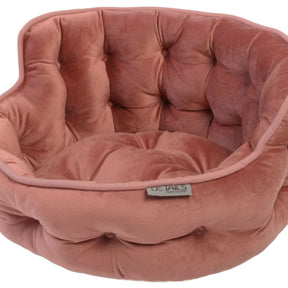 Precious Tails - Cuddler Round Tufted Velvet Pet Bed