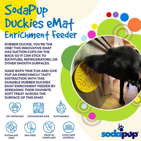 Enrichment Dog Lick Mat - Duckies Design