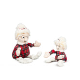 Mrs. Claus HuggleFleece & Tartan Plaid Knottie