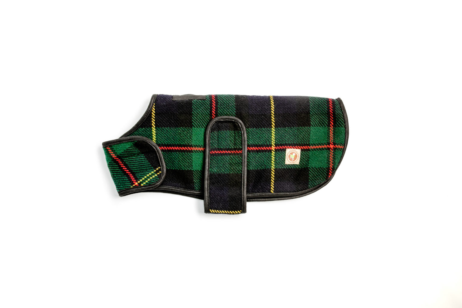 Dog Blanket Coat Navy Tartan