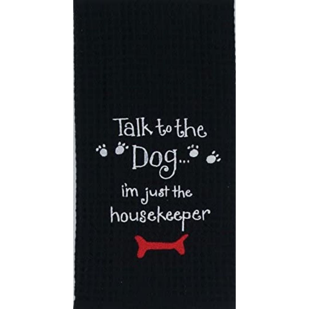 Kay Dee Designs - Dog Housekeeper Embroidered Waffle Towel-Southern Agriculture