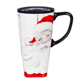 Ceramic St. Nick Travel Cup