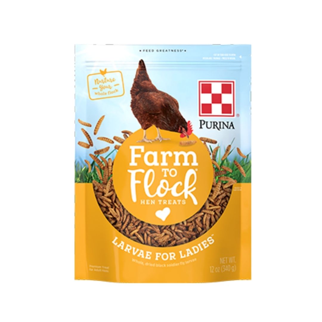 Purina Farm to Flock Larvae for Ladies Hen Treats