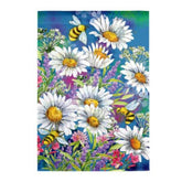 Watercolor Daisies Garden Flag