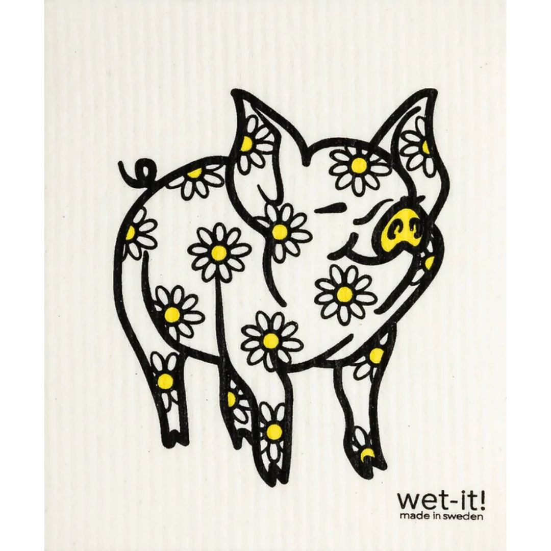 Wet-it! Daisy Pig Swedish Cloth